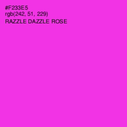 #F233E5 - Razzle Dazzle Rose Color Image