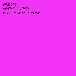 #F233F7 - Razzle Dazzle Rose Color Image