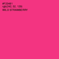 #F23481 - Wild Strawberry Color Image