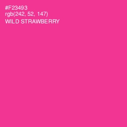 #F23493 - Wild Strawberry Color Image