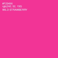#F23496 - Wild Strawberry Color Image
