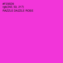 #F235D9 - Razzle Dazzle Rose Color Image