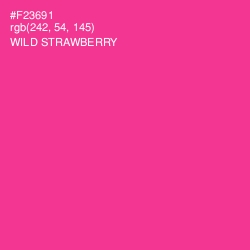 #F23691 - Wild Strawberry Color Image