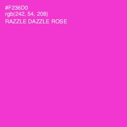 #F236D0 - Razzle Dazzle Rose Color Image