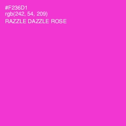 #F236D1 - Razzle Dazzle Rose Color Image