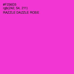 #F236D3 - Razzle Dazzle Rose Color Image