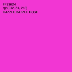 #F236D4 - Razzle Dazzle Rose Color Image