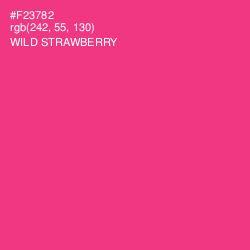 #F23782 - Wild Strawberry Color Image