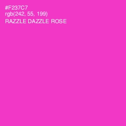#F237C7 - Razzle Dazzle Rose Color Image