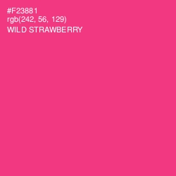 #F23881 - Wild Strawberry Color Image