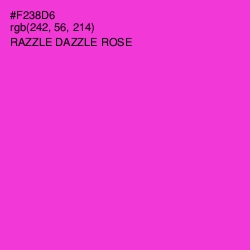 #F238D6 - Razzle Dazzle Rose Color Image