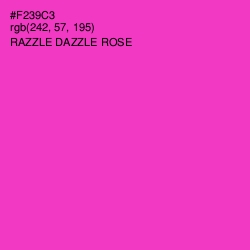 #F239C3 - Razzle Dazzle Rose Color Image