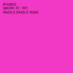 #F239C5 - Razzle Dazzle Rose Color Image