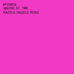 #F239C6 - Razzle Dazzle Rose Color Image