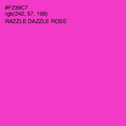 #F239C7 - Razzle Dazzle Rose Color Image