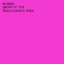 #F239D2 - Razzle Dazzle Rose Color Image