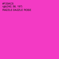 #F23AC5 - Razzle Dazzle Rose Color Image