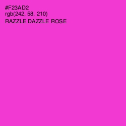 #F23AD2 - Razzle Dazzle Rose Color Image