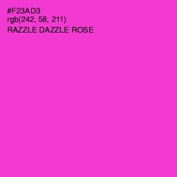 #F23AD3 - Razzle Dazzle Rose Color Image