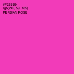 #F23BB9 - Persian Rose Color Image