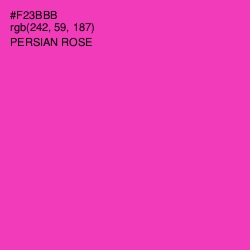 #F23BBB - Persian Rose Color Image