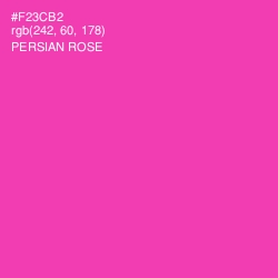 #F23CB2 - Persian Rose Color Image