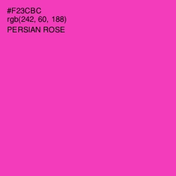 #F23CBC - Persian Rose Color Image