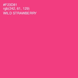 #F23D81 - Wild Strawberry Color Image