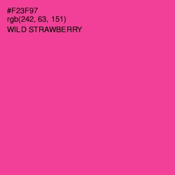 #F23F97 - Wild Strawberry Color Image