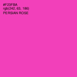 #F23FBA - Persian Rose Color Image