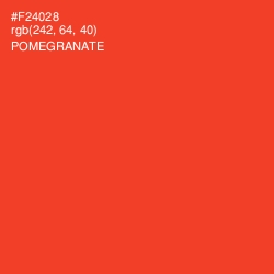 #F24028 - Pomegranate Color Image