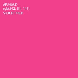 #F2408D - Violet Red Color Image