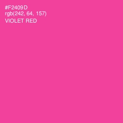 #F2409D - Violet Red Color Image