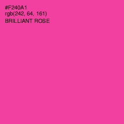 #F240A1 - Brilliant Rose Color Image