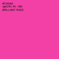 #F240A6 - Brilliant Rose Color Image