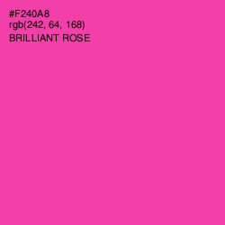 #F240A8 - Brilliant Rose Color Image
