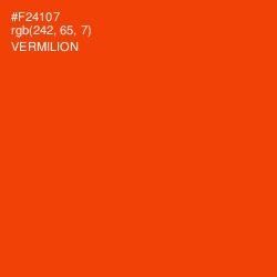#F24107 - Vermilion Color Image