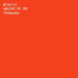 #F2411C - Trinidad Color Image