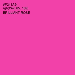 #F241A9 - Brilliant Rose Color Image