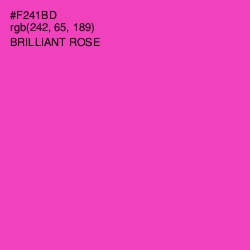 #F241BD - Brilliant Rose Color Image