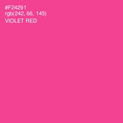 #F24291 - Violet Red Color Image