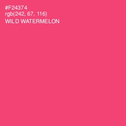 #F24374 - Wild Watermelon Color Image