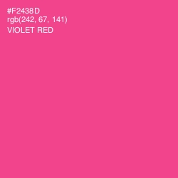 #F2438D - Violet Red Color Image