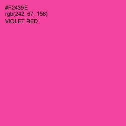 #F2439E - Violet Red Color Image