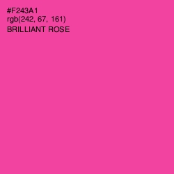 #F243A1 - Brilliant Rose Color Image