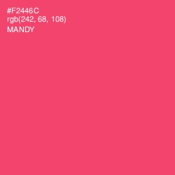 #F2446C - Mandy Color Image