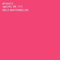 #F24475 - Wild Watermelon Color Image