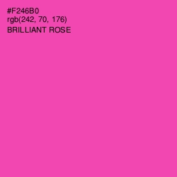 #F246B0 - Brilliant Rose Color Image