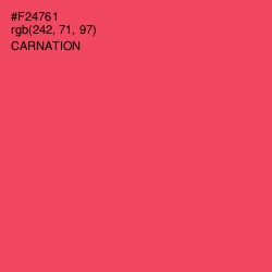 #F24761 - Carnation Color Image