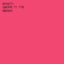 #F24771 - Mandy Color Image